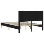 vidaXL Rám postele s čelnou doskou Čierna 120 x 200 cm Látka – Obrázok 6