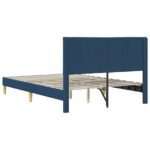 vidaXL Rám postele s čelnou doskou Modrá 120 x 200 cm Látka – Obrázok 6