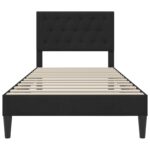 vidaXL Rám postele s čelnou doskou Čierna 80 x 200 cm Zamat – Obrázok 4