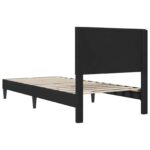 vidaXL Rám postele s čelnou doskou Čierna 80 x 200 cm Zamat – Obrázok 6