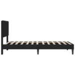 vidaXL Rám postele s čelnou doskou Čierna 100 x 200 cm Zamat – Obrázok 5