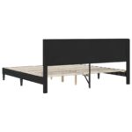 vidaXL Rám postele s čelnou doskou Čierna 200 x 200 cm Zamat – Obrázok 6