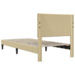 vidaXL Rám postele Svetlozelená šedá 80 x 200 cm Kordúrová tkanina – Obrázok 6