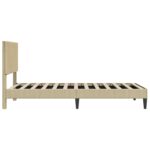 vidaXL Rám postele Svetlozelená šedá 100 x 200 cm Kordúrová tkanina – Obrázok 5