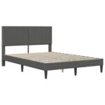vidaXL Rám postele Tmavosivá 120 x 190 cm Kordúrová tkanina – Obrázok 3