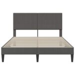 vidaXL Rám postele Tmavosivá 120 x 190 cm Kordúrová tkanina – Obrázok 4