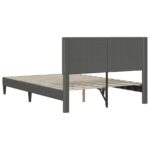 vidaXL Rám postele Tmavosivá 120 x 190 cm Kordúrová tkanina – Obrázok 6