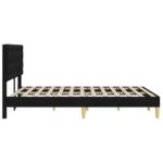 vidaXL Rám postele s čelnou doskou Čierna 120 x 190 cm Látka – Obrázok 5
