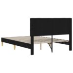 vidaXL Rám postele s čelnou doskou Čierna 140 x 200 cm Látka – Obrázok 6