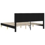 vidaXL Rám postele s čelnou doskou Čierna 180 x 200 cm Látka – Obrázok 6