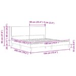 vidaXL Rám postele s čelnou doskou Tmavozelená 180 x 200 cm Látka – Obrázok 10