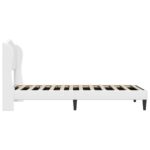 vidaXL Rám postele s čelnou doskou Biela 80 x 200 cm Umelá koža – Obrázok 5