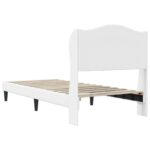 vidaXL Rám postele s čelnou doskou Biela 100 x 200 cm Umelá koža – Obrázok 6