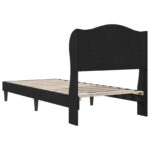 vidaXL Rám postele s čelnou doskou Čierna 80 x 200 cm Zamat – Obrázok 6