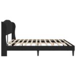vidaXL Rám postele s čelnou doskou Čierna 180 x 200 cm Zamat – Obrázok 5