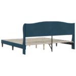 vidaXL Rám postele s čelnou doskou Modrá 180 x 200 cm Zamat – Obrázok 6