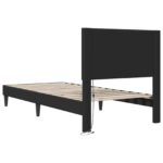 vidaXL Rám postele s LED pásikmi Čierna 90 x 190 cm Umelá koža – Obrázok 8