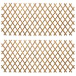 vidaXL Rozkladací trelážový plot 2 pcs Svetlohnedá 100 x 105 cm Bambus – Obrázok 2