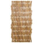 vidaXL Rozkladací trelážový plot 2 pcs Svetlohnedá 100 x 105 cm Bambus – Obrázok 4