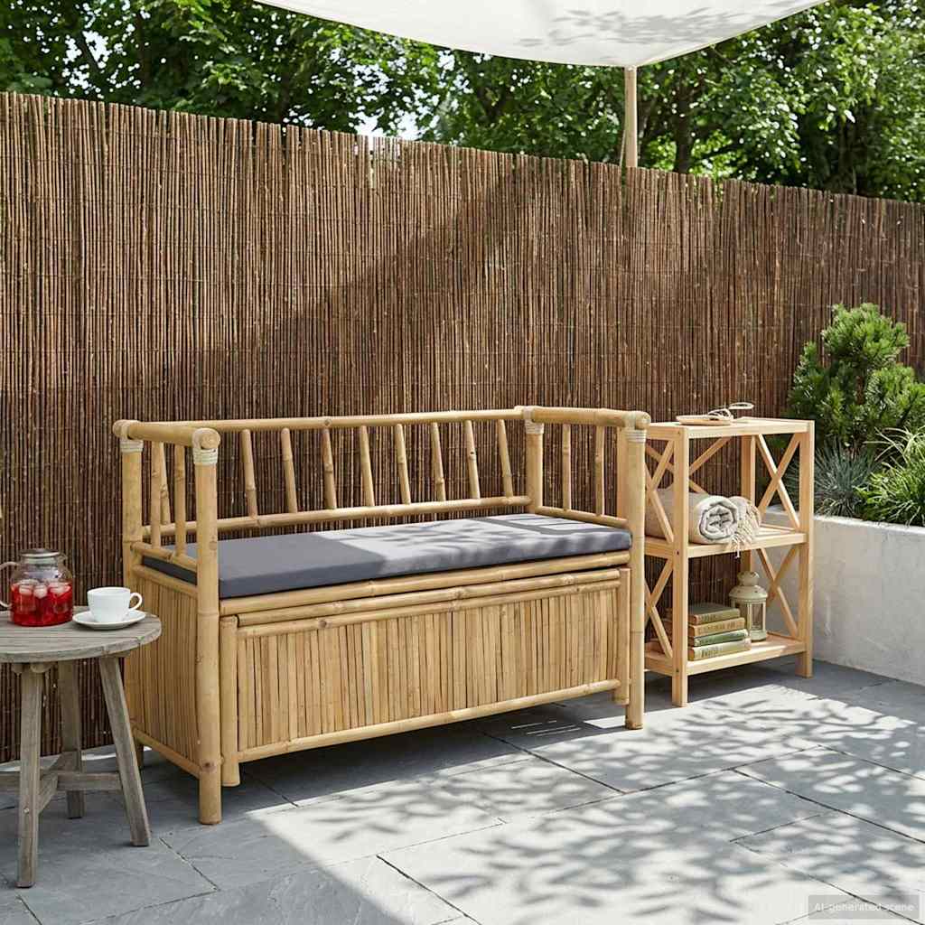 42028077_1.jpg vidaXL Záhradná úložná lavica 110 x 47 x 80 cm Bambus Prírodná – Obrázok 1