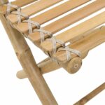 vidaXL Záhradná stolička 4 pcs Prírodná Bambus – Obrázok 7