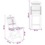 vidaXL Záhradná stolička 4 pcs Prírodná Bambus – Obrázok 9