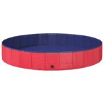 vidaXL Bazén pre psa Červená Ø200 x 30 cm Hustý PVC – Obrázok 2