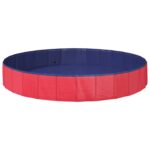 vidaXL Bazén pre psa Červená Ø200 x 30 cm Hustý PVC – Obrázok 3