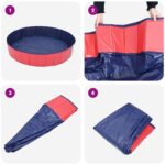 vidaXL Bazén pre psa Červená Ø200 x 30 cm Hustý PVC – Obrázok 5