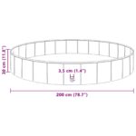 vidaXL Bazén pre psa Červená Ø200 x 30 cm Hustý PVC – Obrázok 7