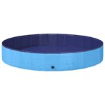 vidaXL Bazén pre psa Modrá Ø200 x 30 cm Hustý PVC – Obrázok 2