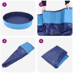 vidaXL Bazén pre psa Modrá Ø200 x 30 cm Hustý PVC – Obrázok 5