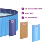 vidaXL Bazén pre psa Modrá Ø200 x 30 cm Hustý PVC – Obrázok 6