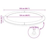 vidaXL Splash pad pre deti a psov Modrá Ø150 x 10 cm PVC – Obrázok 8
