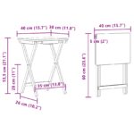 vidaXL Kuchynský stôl Prírodná 40 x 30 x 53,5 cm Bambus – Obrázok 12