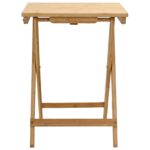 vidaXL Kuchynský stôl Prírodná 40 x 30 x 53,5 cm Bambus – Obrázok 5