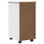 vidaXL Koliesková skriňa s kolesom Biela 34 x 39 x 65,5 cm – Obrázok 7