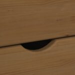 vidaXL Koliesková skriňa s kolesom Medová hnedá 34 x 39 x 93,5 cm – Obrázok 8