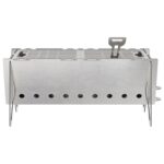 vidaXL Kempingový ohnisko 42 x 22 x 18 cm Nehrdzavejúca oceľ – Obrázok 4