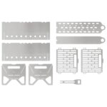 vidaXL Kempingový ohnisko 42 x 22 x 18 cm Nehrdzavejúca oceľ – Obrázok 8