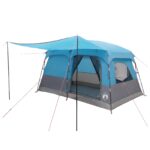 vidaXL Rodinný stan so strechou Modrá 320 x 210 x 180 cm Polyester – Obrázok 2