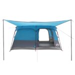 vidaXL Rodinný stan so strechou Modrá 320 x 210 x 180 cm Polyester – Obrázok 4