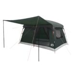 vidaXL Rodinný stan Armádna zelená 320 x 210 x 180 cm Polyester – Obrázok 2