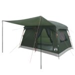 vidaXL Rodinný stan Armádna zelená 380 x 260 x 190 cm Polyester – Obrázok 2