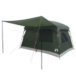 vidaXL Rodinný stan Armádna zelená 380 x 260 x 190 cm Polyester – Obrázok 3