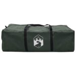 vidaXL Rodinný stan Armádna zelená 380 x 260 x 190 cm Polyester – Obrázok 8