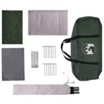 vidaXL Rodinný stan Armádna zelená 380 x 260 x 190 cm Polyester – Obrázok 9