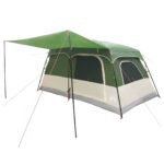 vidaXL Rodinný stan Zelená 420 x 305 x 200 cm Polyester a oceľ – Obrázok 3