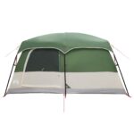 vidaXL Rodinný stan Zelená 420 x 305 x 200 cm Polyester a oceľ – Obrázok 7