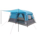 vidaXL Rodinný stan Modrá 420 x 305 x 200 cm Polyester a oceľ – Obrázok 2